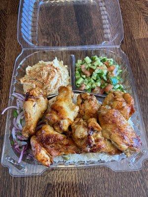 Bbq Chicken wing plate