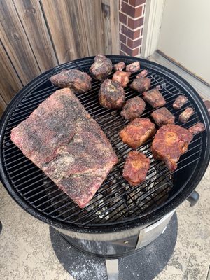 Prime beef plate ribs and oxtails