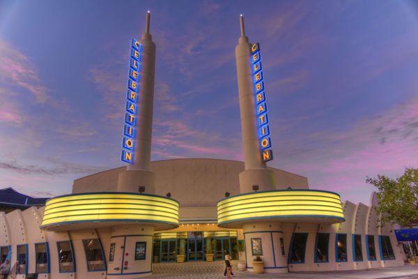 Downtown theater in Celebration Florida