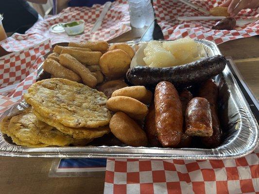 Sides Tostones Yuca  Arepitas Chorizo  Morcilla