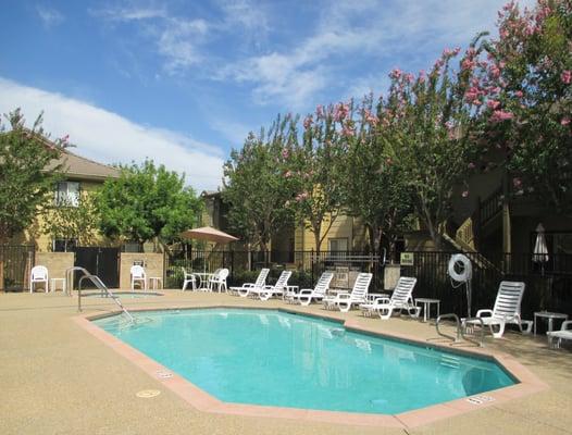 Take a dip in our heated pool or relax in the sun.