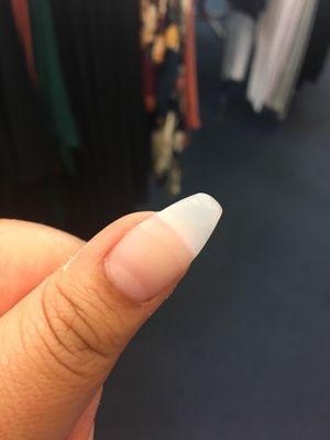 charged me $60 for short ass nails & they didn't even match