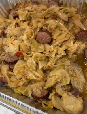 Smothered Cabbage w/ Turkey Sausage  (Not always available- Menu Rotates)