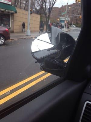 Almost tore off my mirror!