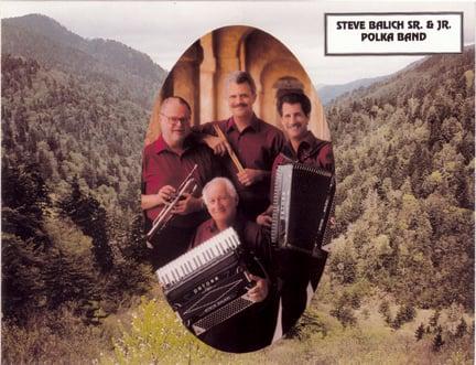 Steve Balich Polka Band of Sebastopol, CA - always a popular band at the Hermann Sons Hall.