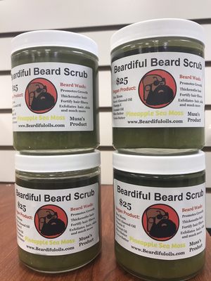 8oz Pineapple seamoss Beard Scrub $25