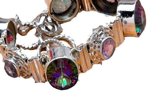 Mystic Topaz and Amethyst bracelet