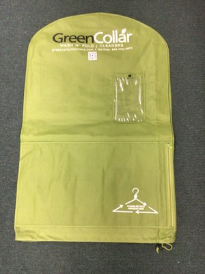 Come and get your reusable garment bag for $12.00. Every time you bring in your garment bag you will receive $2.00 off your order.