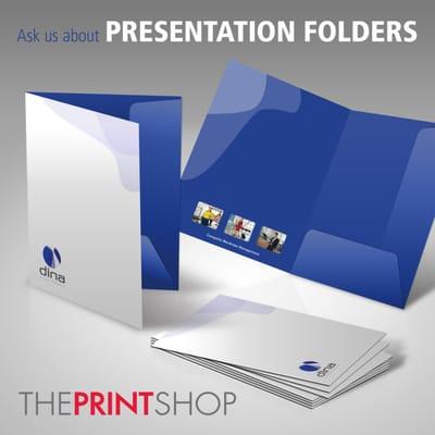 Need a presentation folder?  We can print them!