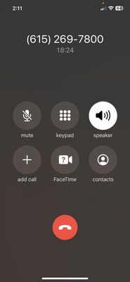 What's this? This is how long it takes to get a human on the line.  And this was the SECOND CALL.