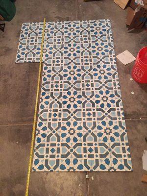 Marocan tile layout