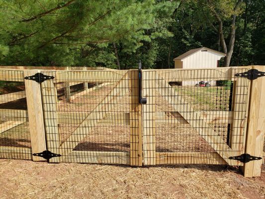 Flat Board Wood Fence