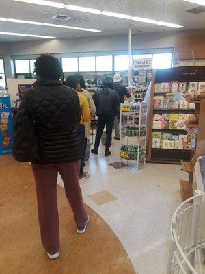 This is the Rite Aid queue...at all times!