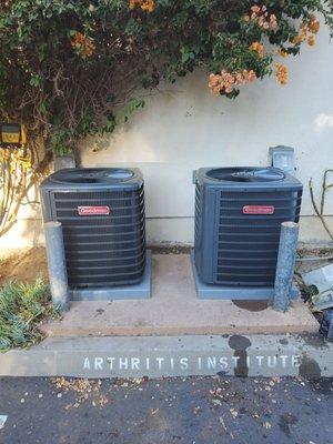 2 Goodman 3 ton condenser change out in Santa Barbara