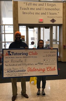 2018 Thanksgiving / Veteran's Scholarship Winner!