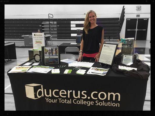 Our COO Kate at College Night at CHS