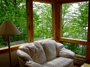 Post and Beam Sunroom overlooking the bay