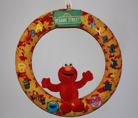 Sesame Street Wreath featuring Elmo