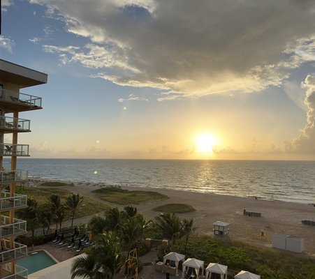 Sunset from balcony