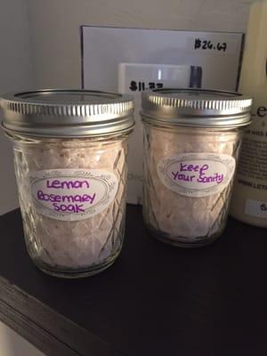 Organic bath soaks!