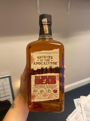 Walking dead bourbon!!! $14.99 and it tastes good!!