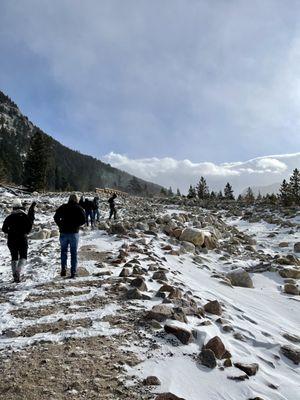 Hiking at Alluvial Fan.