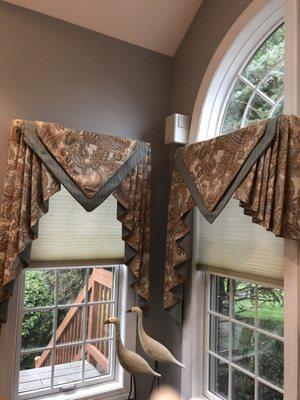 So pleased with our new window treatments!