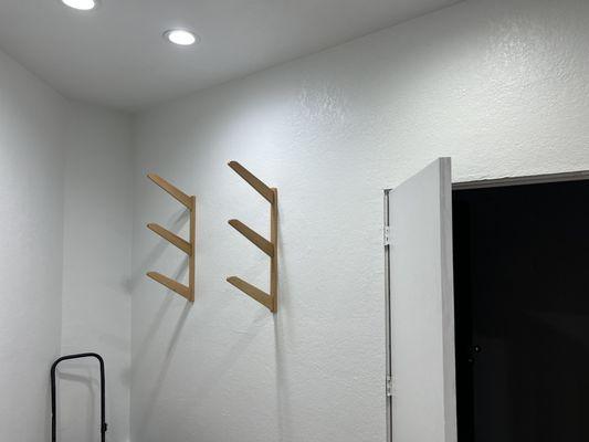 Surfboard rack installation