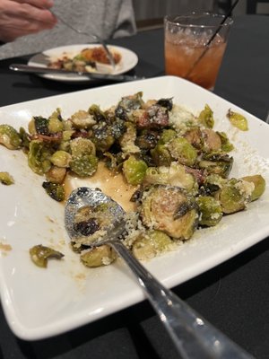 I used to call these little green balls of death, but the brussels sprout appetizer is actually awesome here.