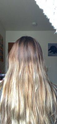 This is my ash blonde "balayage"