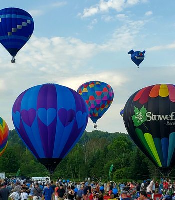 Stoweflake Hot Air Balloon Festival - July 5th thru 7th 2019