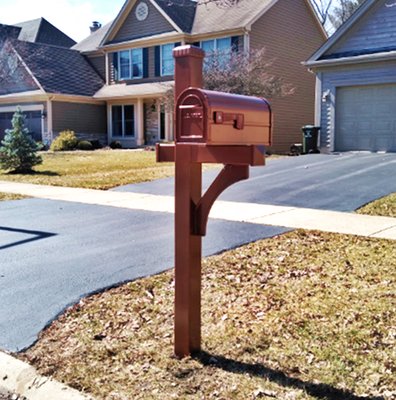 Mailbox Remedies completes this Salsbury Mailbox installation in Naperville, Illinois. Price including mailbox install was $396.00.