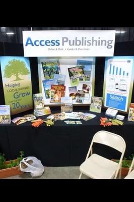 Access Publishing booth at the Paso Robles Chamber Business Expo.