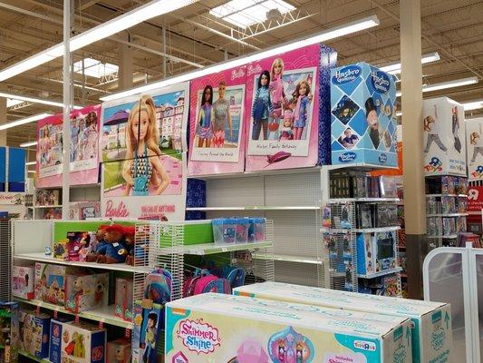 Barbie section.