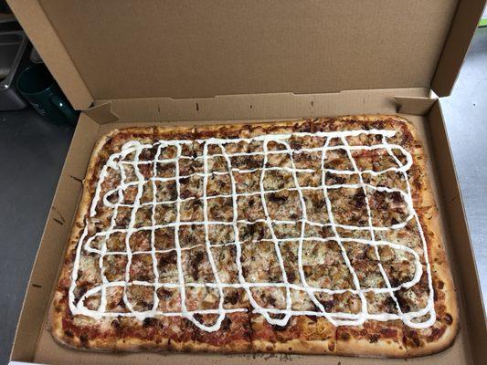 Chicken Bacon Ranch Pizza (Party Size)