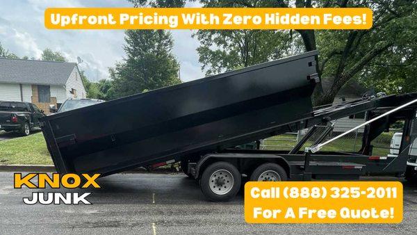 Affordable dumpster rentals with no hidden fees.