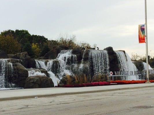 Newly renovated fountain in Rosemont.