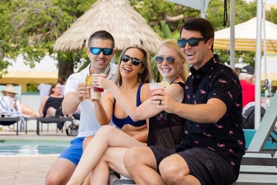 Enjoy cocktails poolside after sailing from Captiva Island, Florida