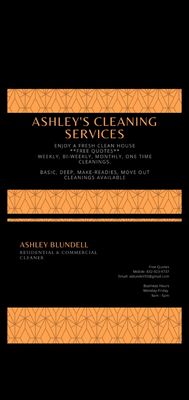 Ashley's Cleaning Services