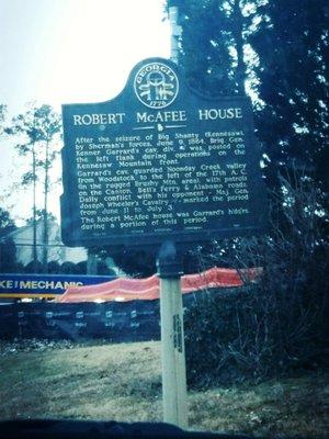 Robert McAfee House Historical Marker