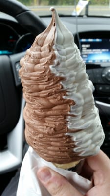 Fantastic ice cream cone until I found the piece of plastic.