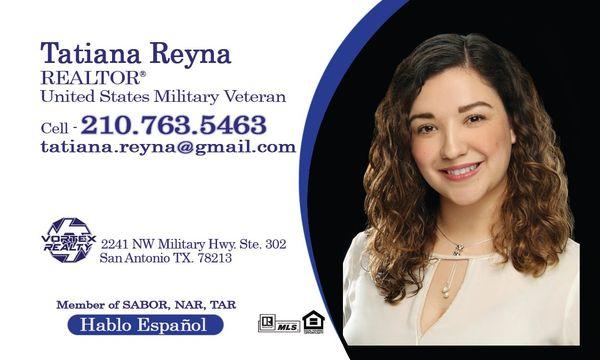 Tatiana Reyna, Realtor - Vortex Realty