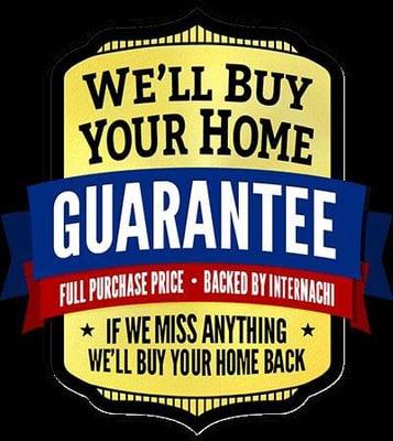 We've Partnered with InterNACHI,  if we miss anything per InterNACHI's Stds of Practice, we'll buy back your home within 90 days of closing.