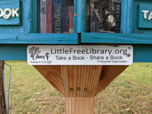 Little Free Library, 1213 Poindexter Ave, Cleburne.