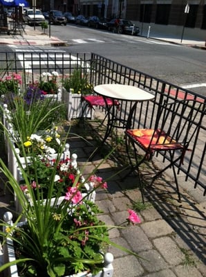 Flowers in front entrance