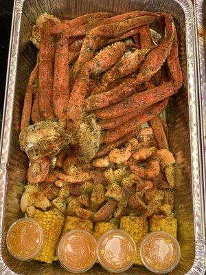 Snow Crab and Shrimp platter