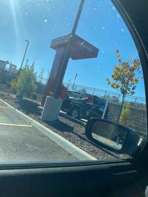 Drive thru for their famous food!