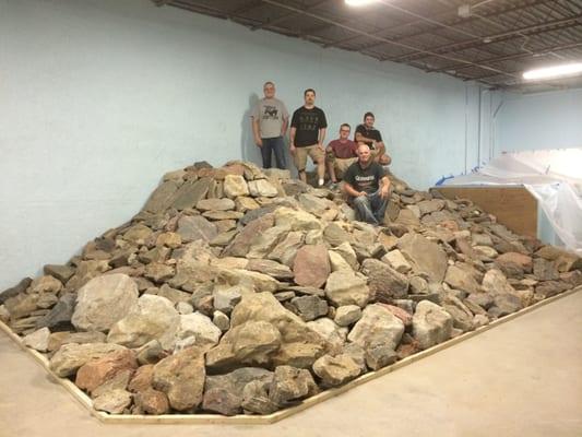 Indoor rock course