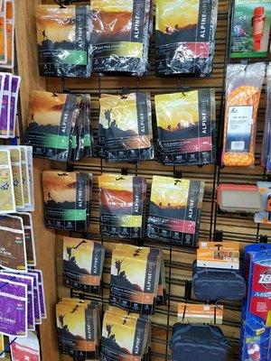 Our variety of backpacking and survival meals from brands such as ALPINEAIRE and Good To-Go