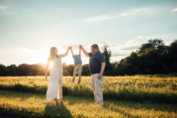 playful family photo session